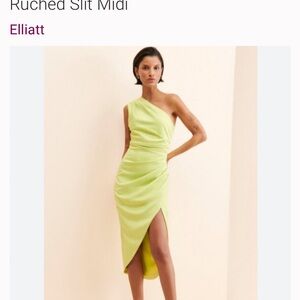 Elliatt Chartreuse Midi Dress